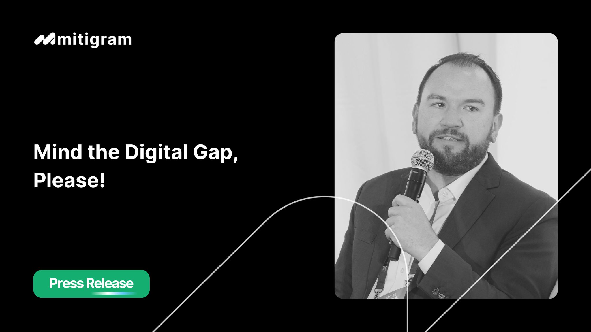Mitigram's Joshua Kroeker, Chief Product Officer, explaining digital trade finance solutions to bridge the $2.5 trillion funding gap for SMEs