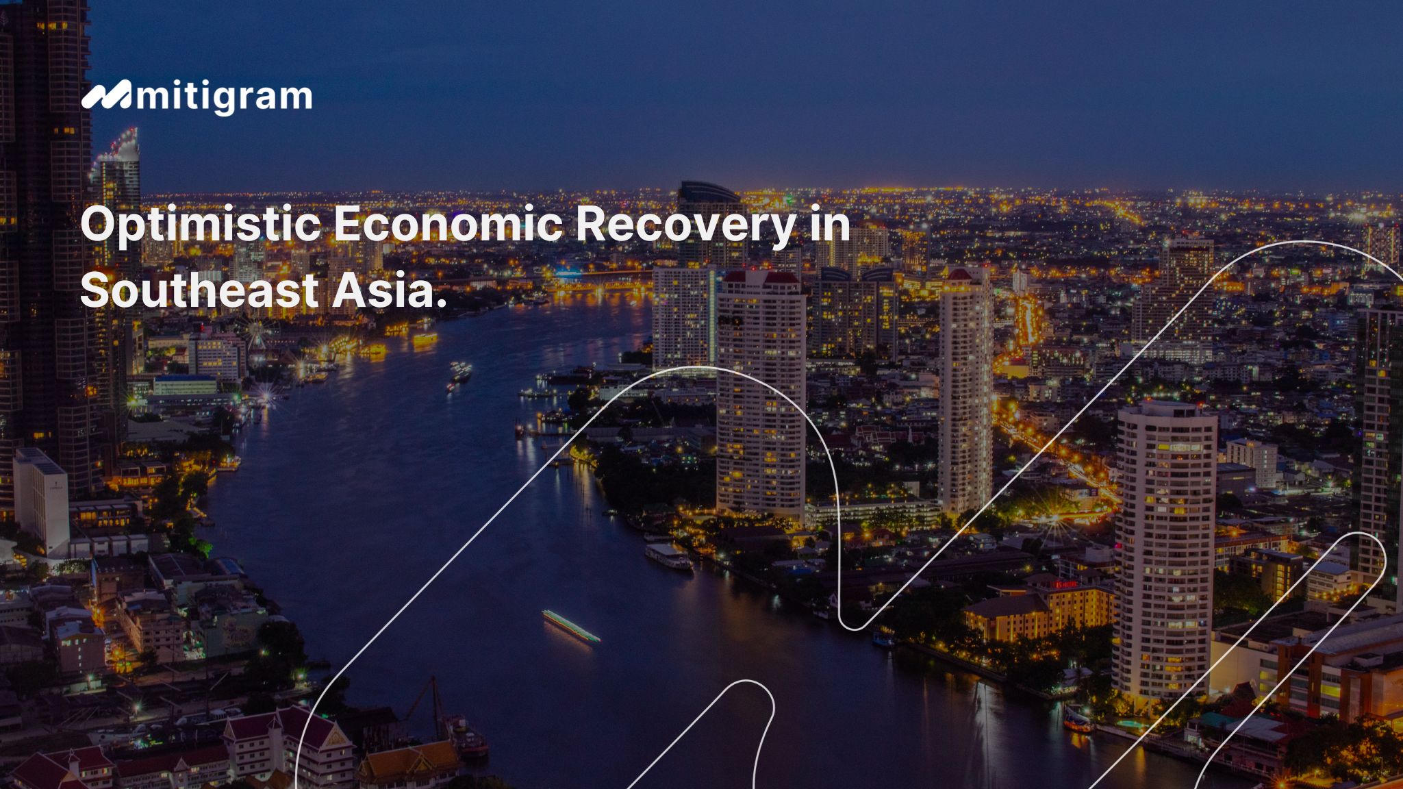 Nighttime cargo ship operations at a bustling Southeast Asian port, showcasing regional trade recovery and infrastructure expansion.