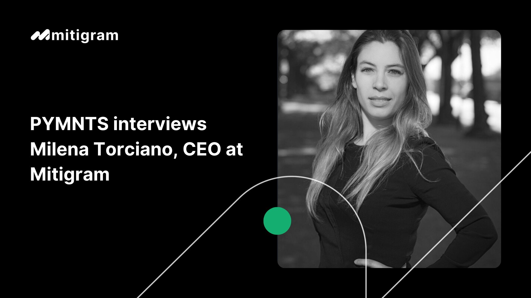 PYMNTS interviews Mitigram CEO Milena Torciano on trade finance digitization. Professional business portrait.
