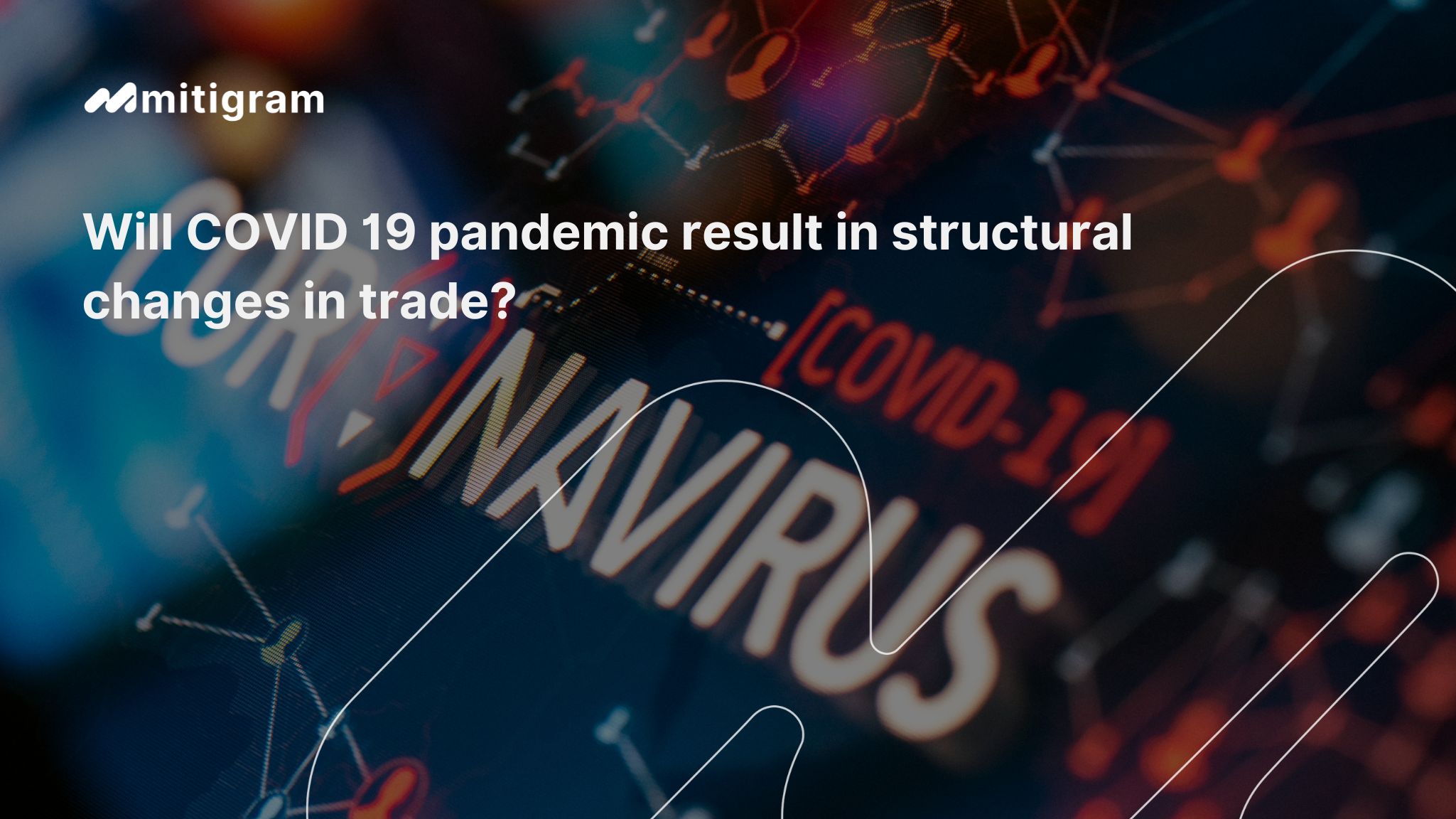 Visual representation of the pandemic result in trade, highlighting disrupted supply chains, halted shipping, and global economic shifts.